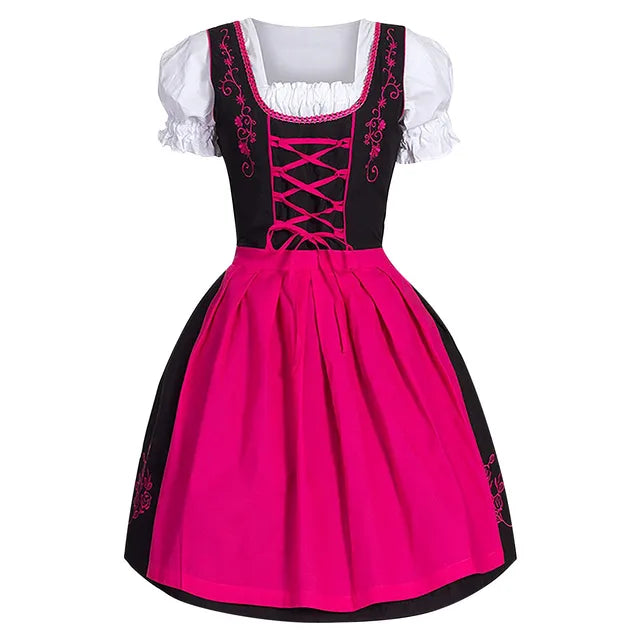 Heidi-Mode Bayerisches Oktoberfest Kostüm Trachtenkleid