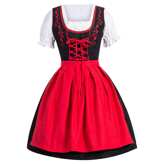 Heidi-Mode Bayerisches Oktoberfest Kostüm Trachtenkleid