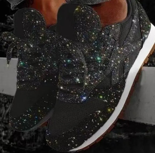 Lässige Glitzerschuhe mit Pailletten