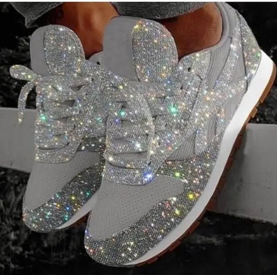 Lässige Glitzerschuhe mit Pailletten