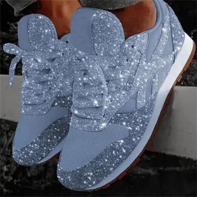 Lässige Glitzerschuhe mit Pailletten