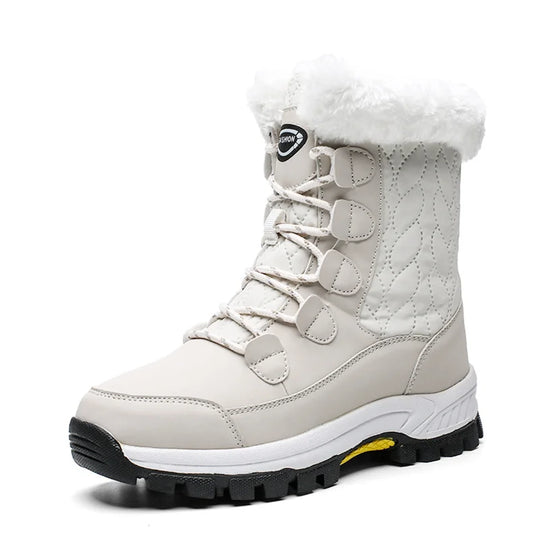 Heidi-Mode | Damen Winterstiefel Wasserdicht Mit Faux-Fellfutter