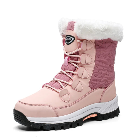 Heidi-Mode | Damen Winterstiefel Wasserdicht Mit Faux-Fellfutter