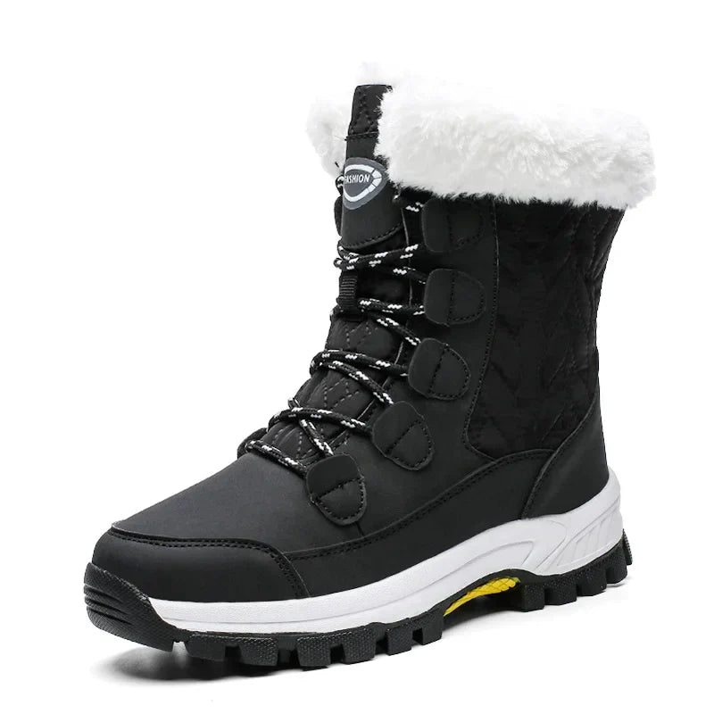 Heidi-Mode | Damen Winterstiefel Wasserdicht Mit Faux-Fellfutter
