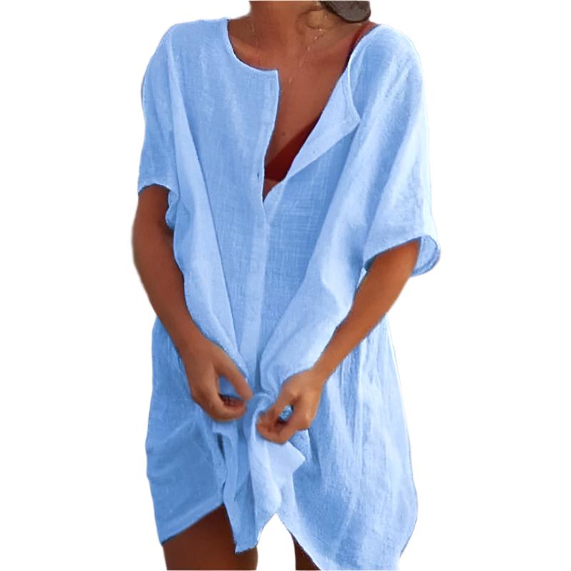 Heidi-Mode | Damen Chic Strandüberwurf Kleid