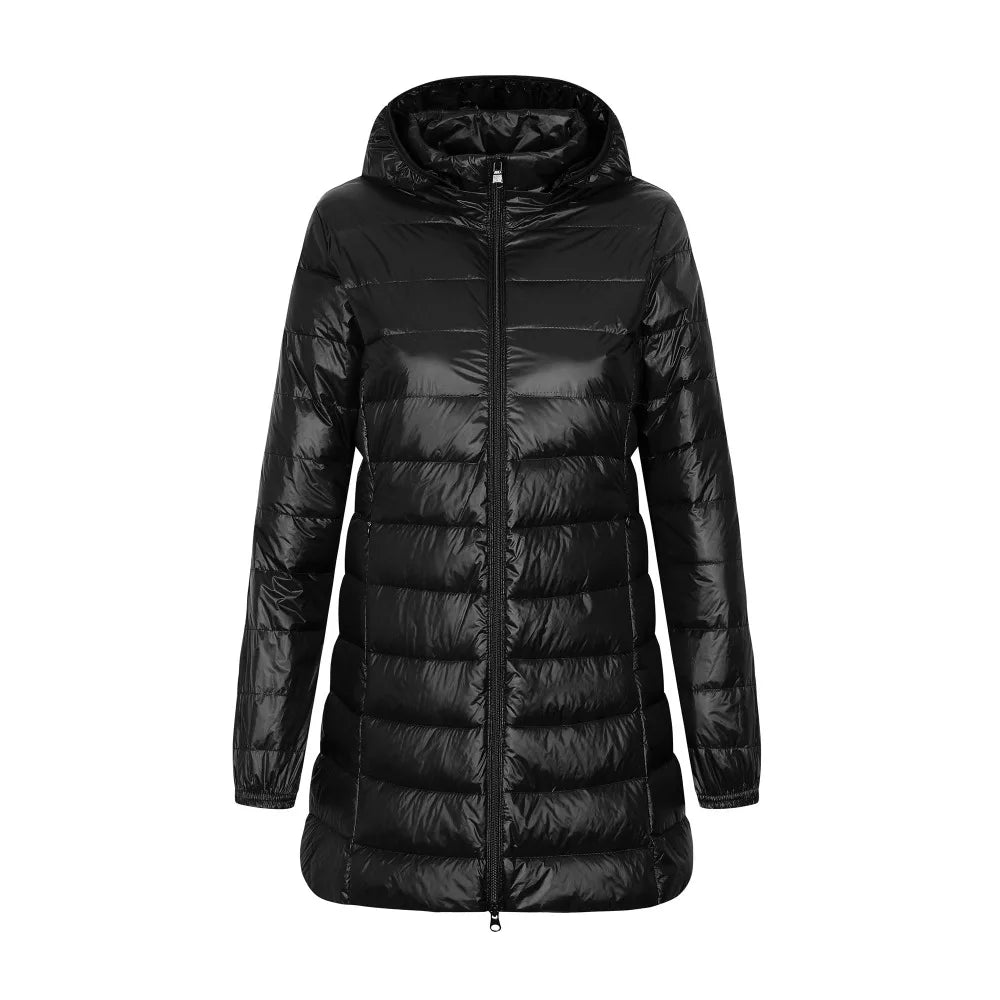 Heidi-Mode | Damen Kapuzen Daunen Winter Puffer Jacke
