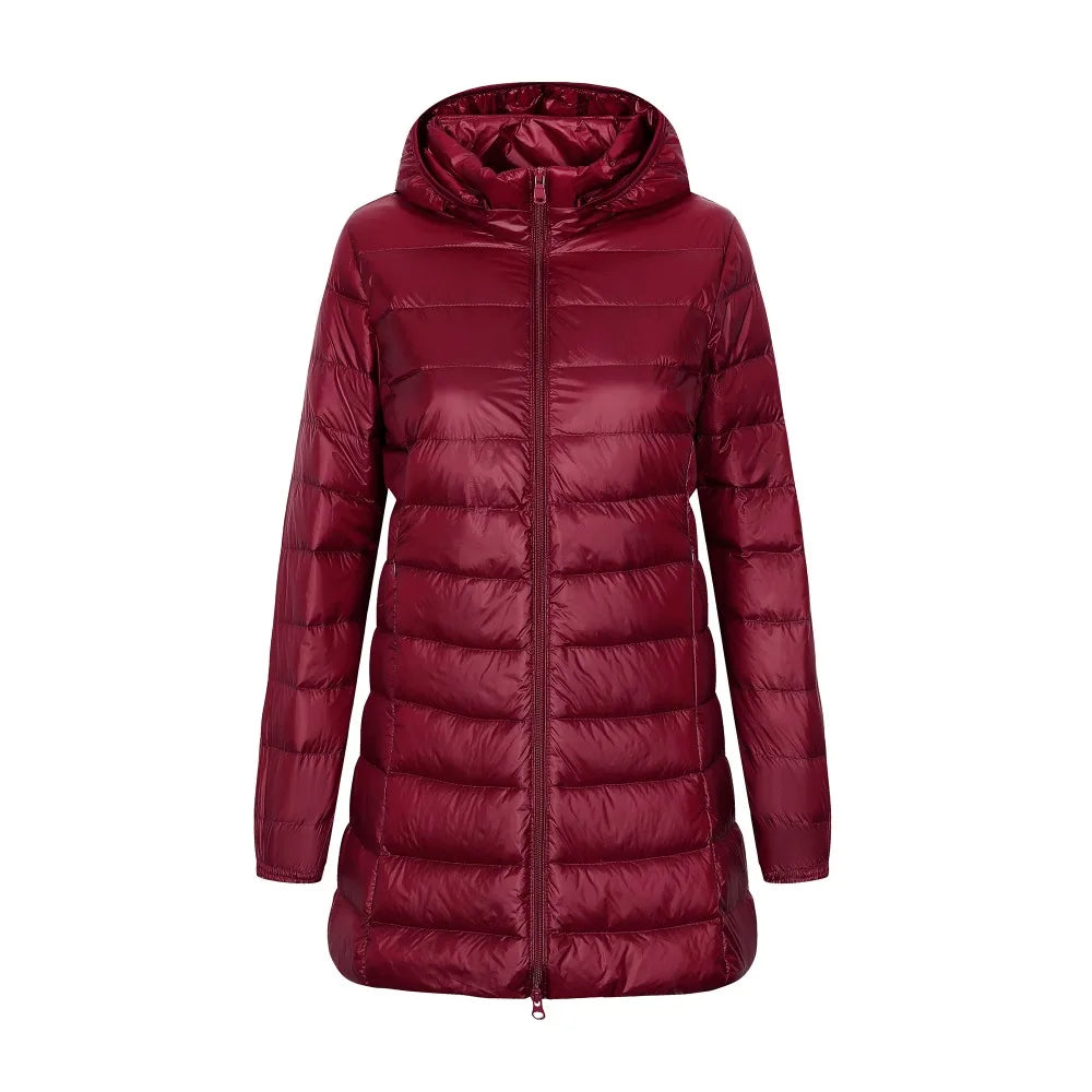 Heidi-Mode | Damen Kapuzen Daunen Winter Puffer Jacke