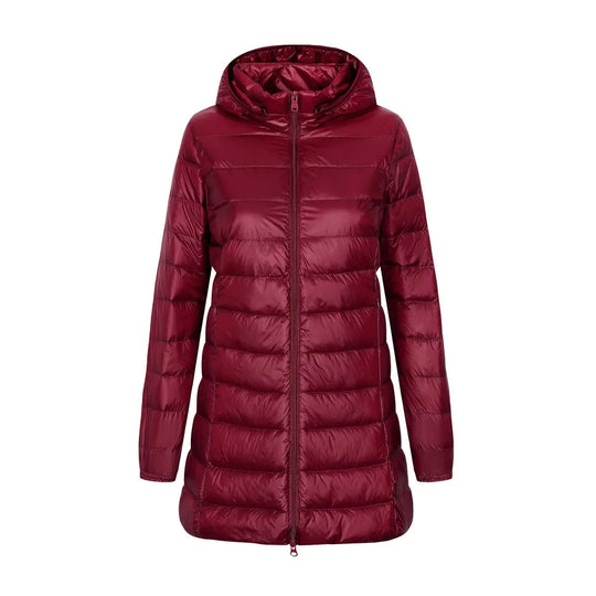 Heidi-Mode | Damen Kapuzen Daunen Winter Puffer Jacke