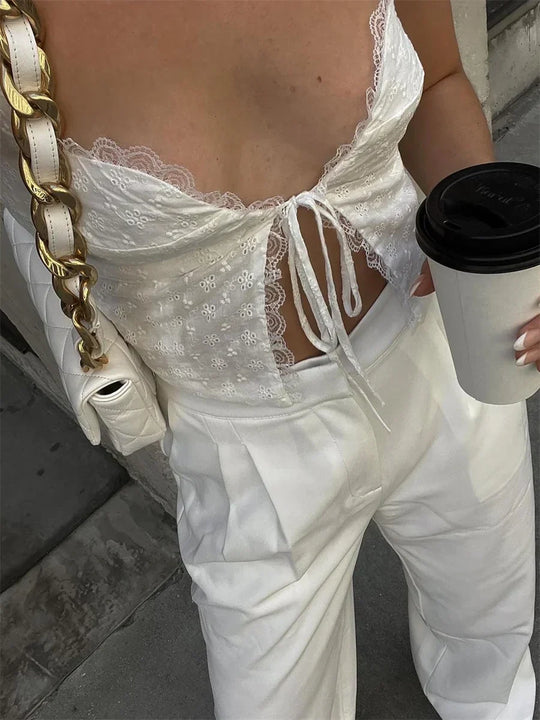 Heidi-Mode | Lässiges Oberteil mit Chic Spitze