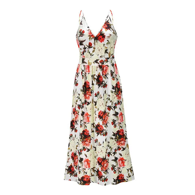 Zomer Bloemenprint Maxi Jurk van Blomster