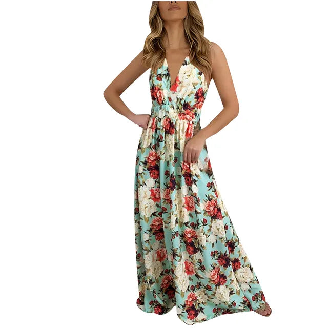 Zomer Bloemenprint Maxi Jurk van Blomster