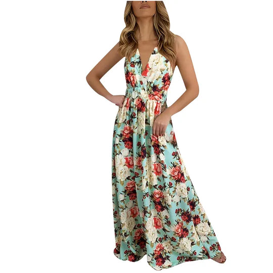 Zomer Bloemenprint Maxi Jurk van Blomster