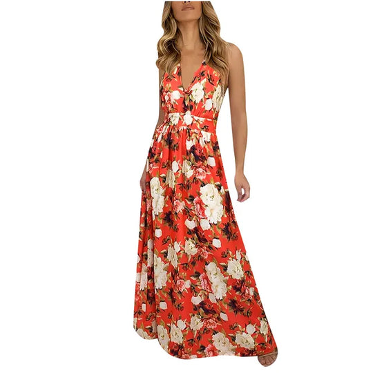 Zomer Bloemenprint Maxi Jurk van Blomster