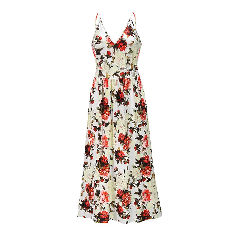 Zomer Bloemenprint Maxi Jurk van Blomster