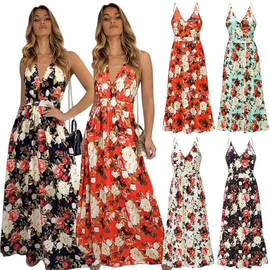 Zomer Bloemenprint Maxi Jurk van Blomster