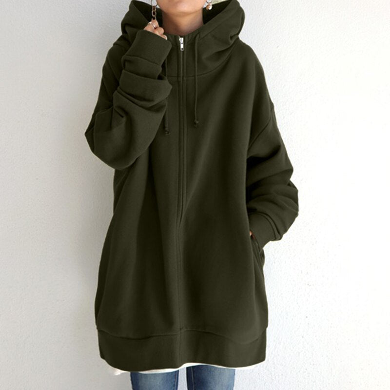 Heidi-Mode | Bequemer Oversize-Winterhoodie Cassandra