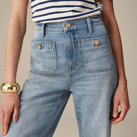 Heidi-Mode | Ausgestellte Schlaghose Damen Jeans