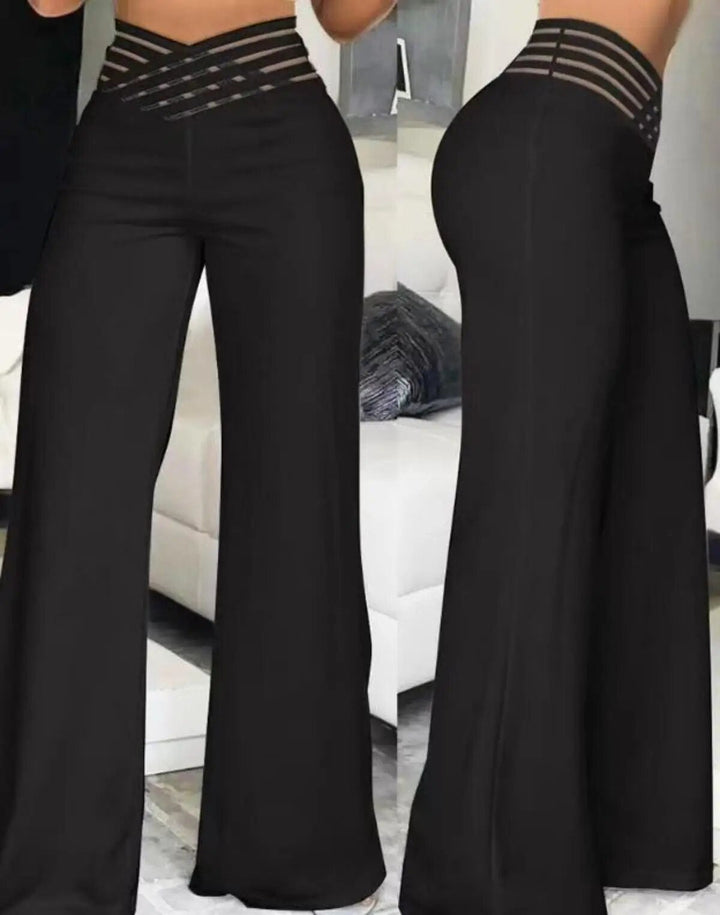 Stylische Hose mit weitem Bein für einen trendigen Look