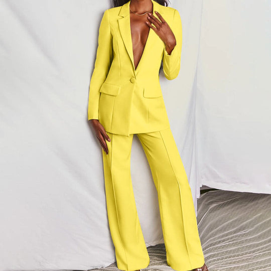 Heidi-Mode | 2-Teilige Set Blazer & Weite Hose Damen