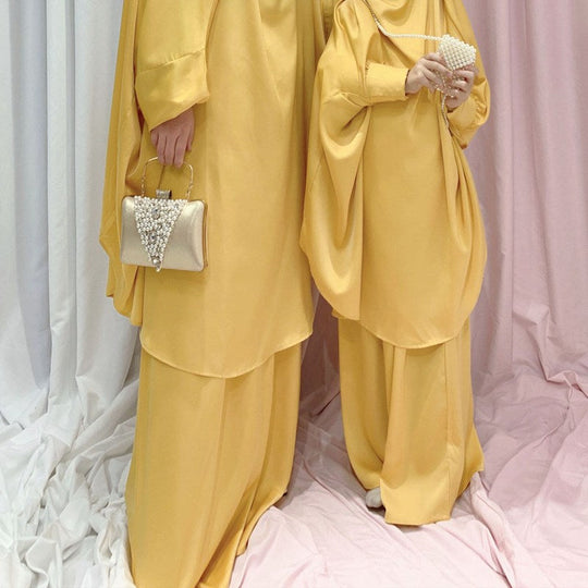 Heidi-Mode | Muslimische Frauen Gebet Kleid Jilbab Mantel Mutter und Tochter Mädchen Matching Outfits