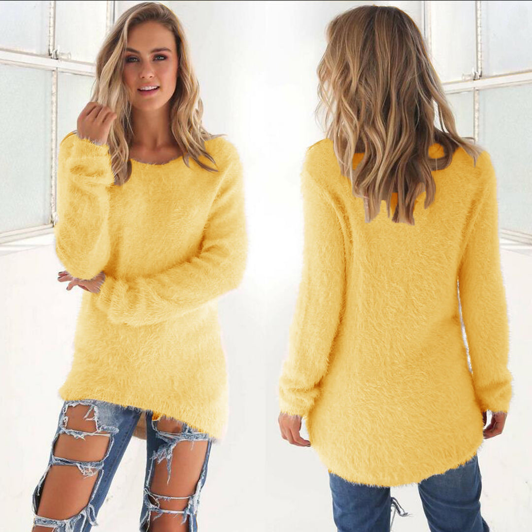 Fuzzy Sweater Für Damen