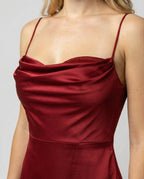 Elegantes Seiden Maxikleid Damen