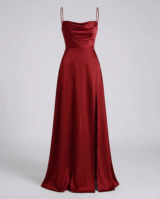 Elegantes Seiden Maxikleid Damen