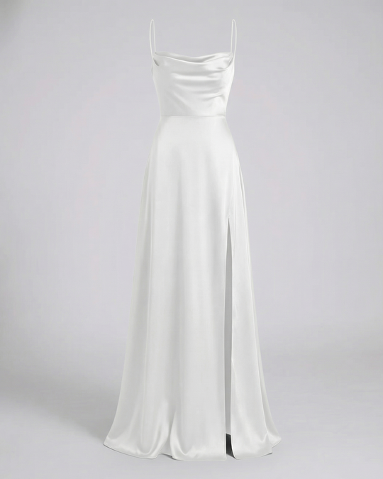 Elegantes Seiden Maxikleid Damen