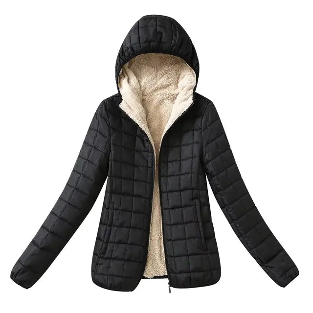 Heidi-Mode - Dick gefütterter Damen-Wintermantel mit Fleece-Futter
