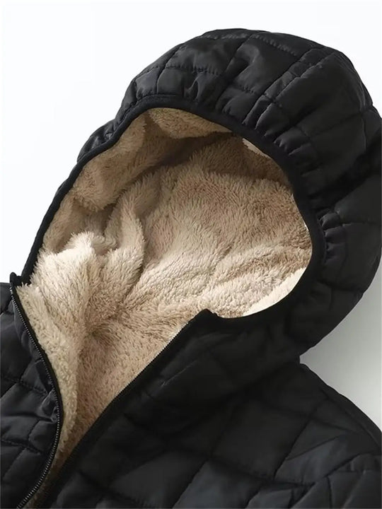 Heidi-Mode - Dick gefütterter Damen-Wintermantel mit Fleece-Futter