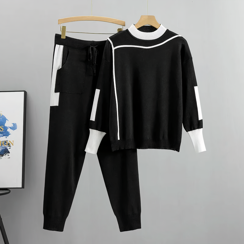 Heidi-Mode | Farbblock Trainingsanzug Set S