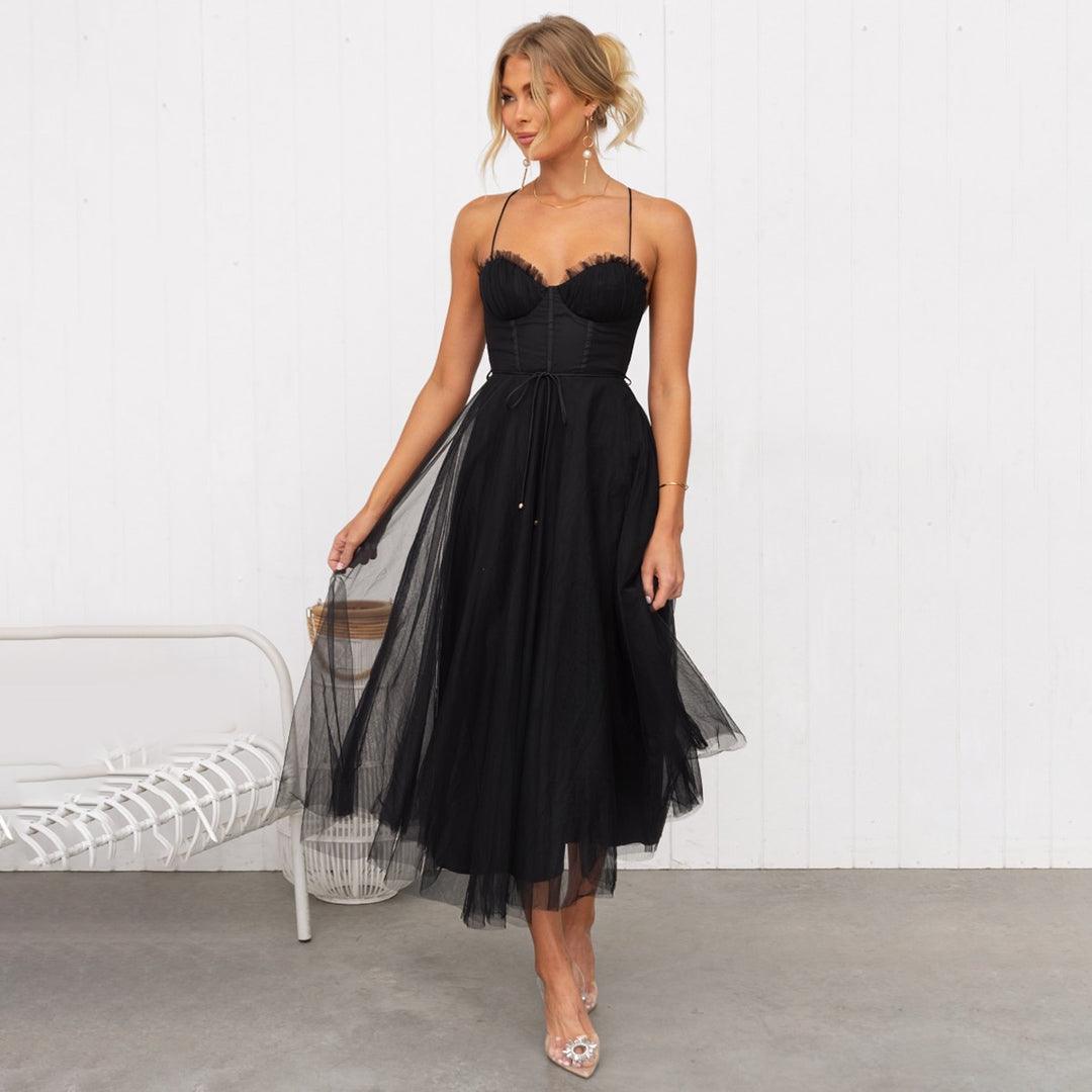 Heidi-Mode | Midi Kleid für Frauen Elegante Partykleidung