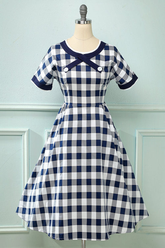 Vintage-Plaid-Druck