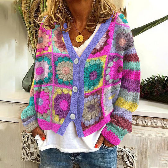 Heidi-Mode | Cardigans mit einzigartigem Aufdruck