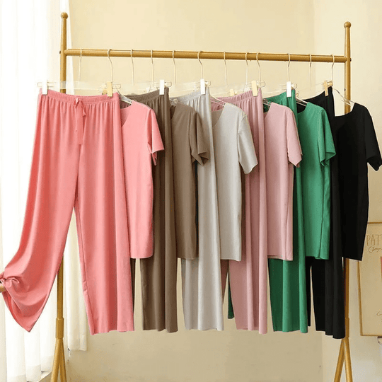 Heidi-Mode | Fashion On Seide T-Shirt und Hose