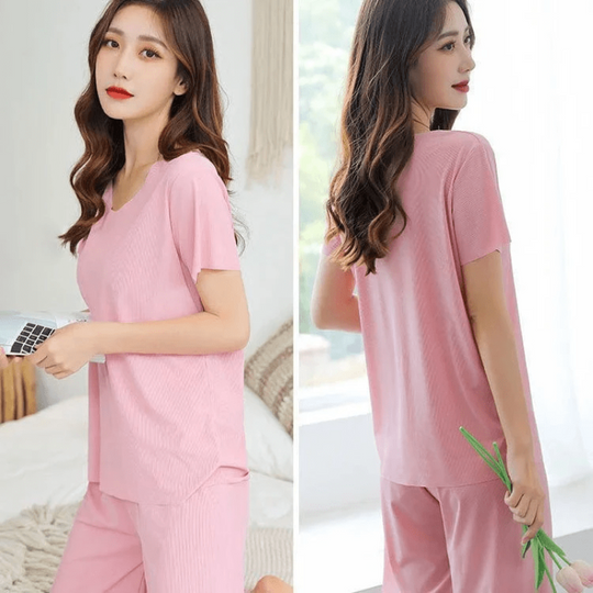 Heidi-Mode | Fashion On Seide T-Shirt und Hose