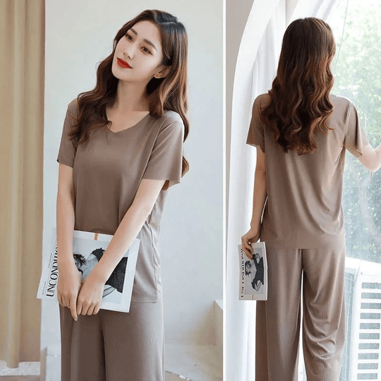 Heidi-Mode | Fashion On Seide T-Shirt und Hose