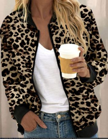 Heidi-Mode | Zip-Jacke mit Leopardenmuster