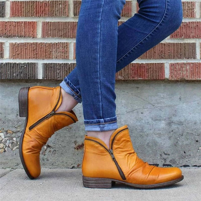 Heidi-Mode | Reißverschluss-Ankle Boots für Damen – Stilvoll & Bequem