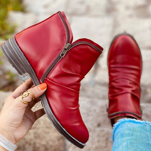 Heidi-Mode | Reißverschluss-Ankle Boots für Damen – Stilvoll & Bequem