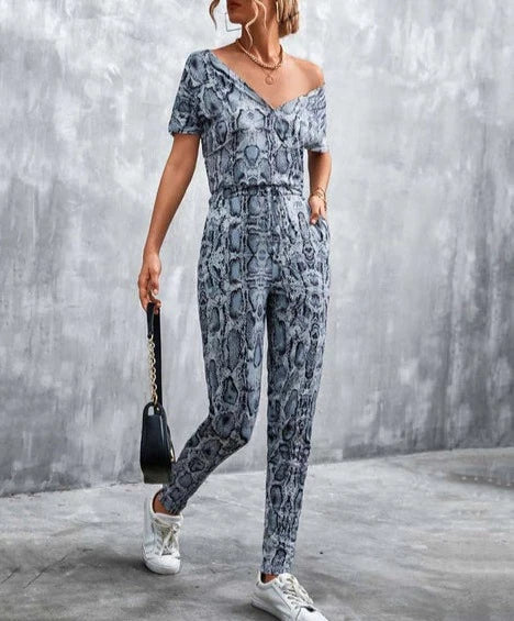 Heidi - Tiermuster Jumpsuit