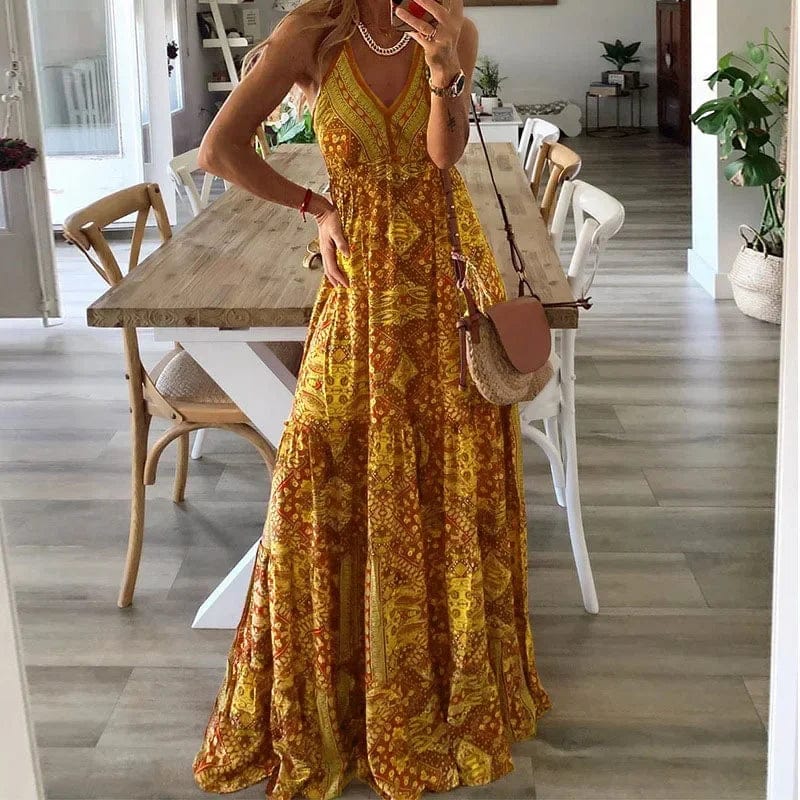 Heidi-Mode | Maxi Kleid Boho Hohe Qualität Modern Stil