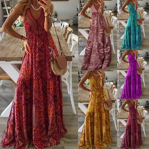 Heidi-Mode | Maxi Kleid Boho Hohe Qualität Modern Stil