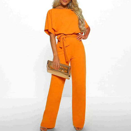 Kurzer Damen-Jumpsuit mit Schnürung