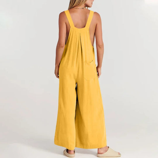 Leinen Blüte Jumpsuit