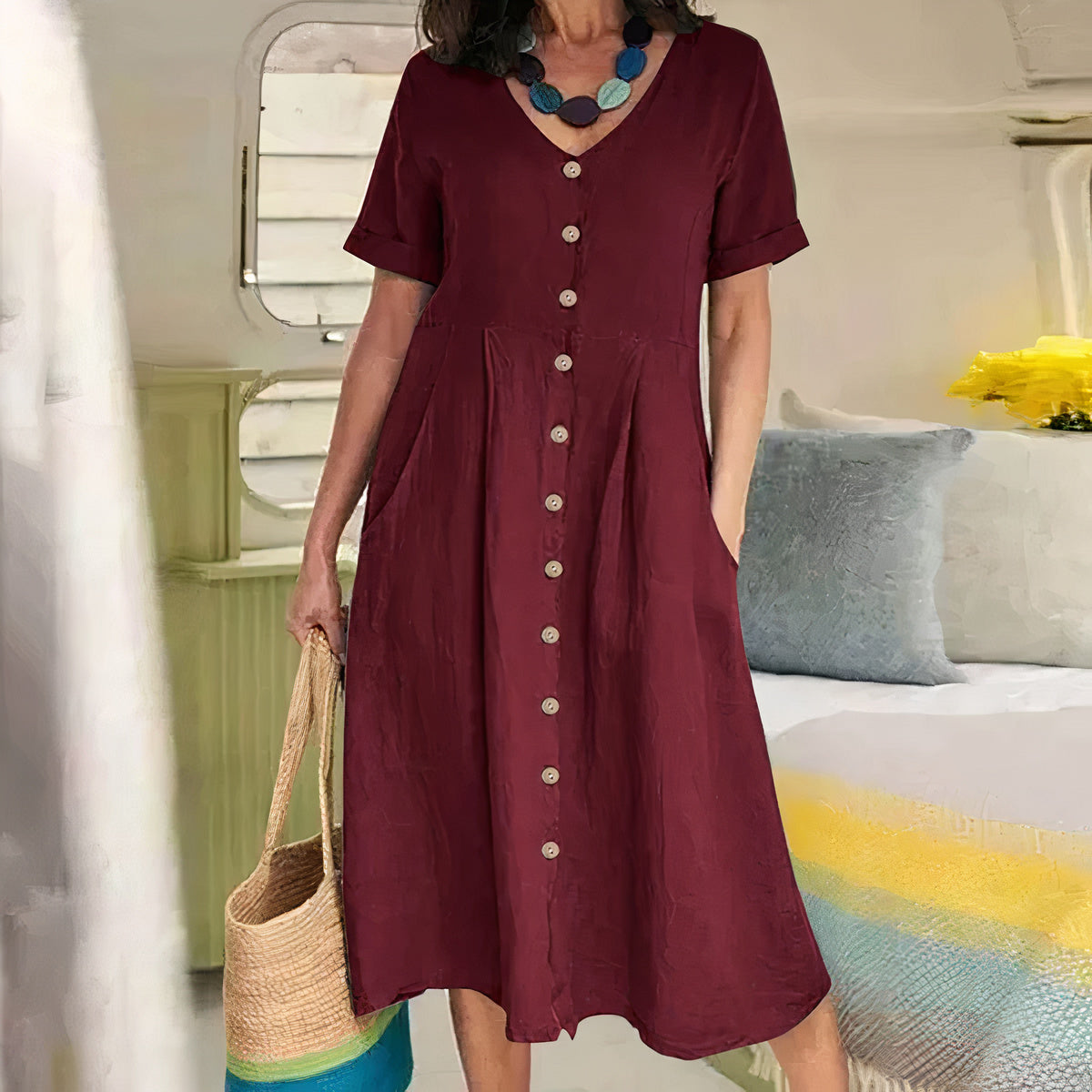 Baumwoll-Kleid - Ester