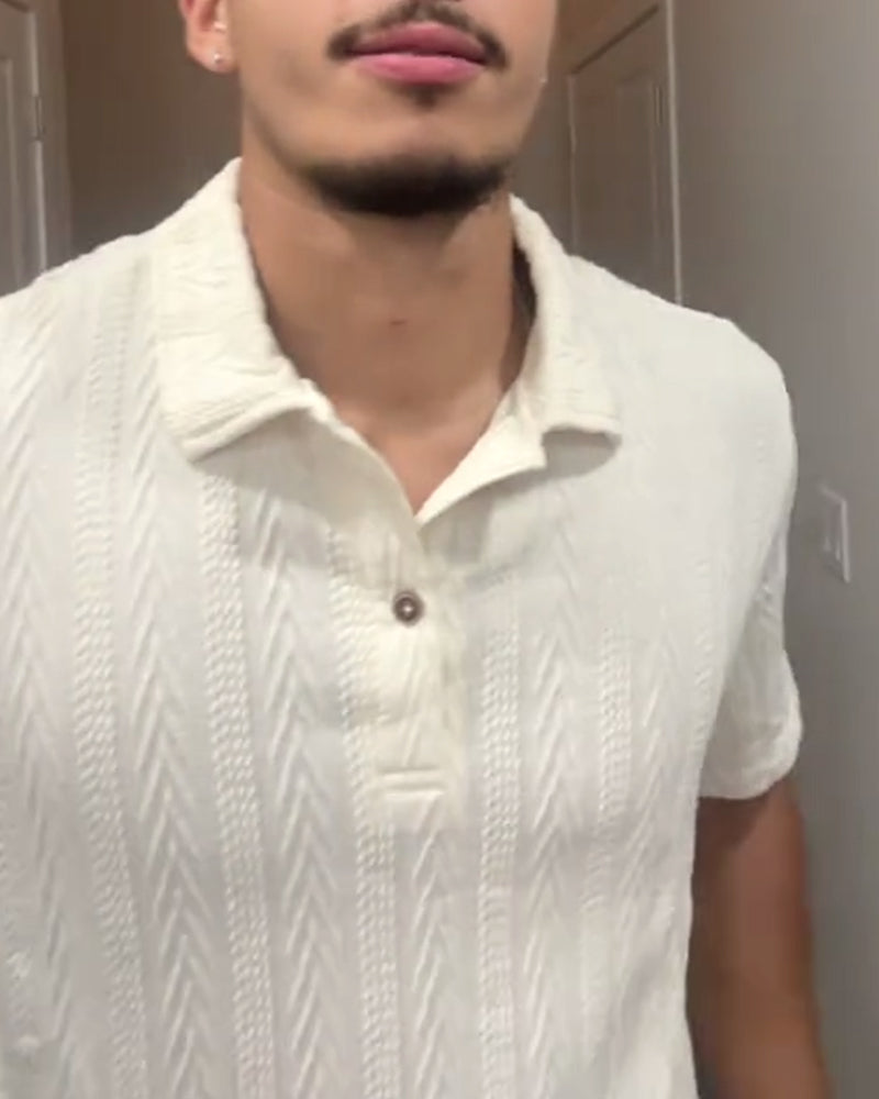 Heidi-Mode | Weiße Poloshirt (Herren)