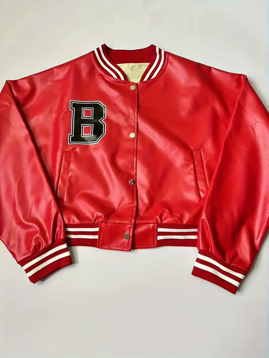 Baseball Lederjacke in Übergröße