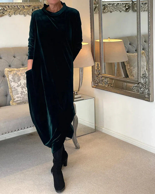 Heidi-Mode | Elegantes Samtkleid für Damen