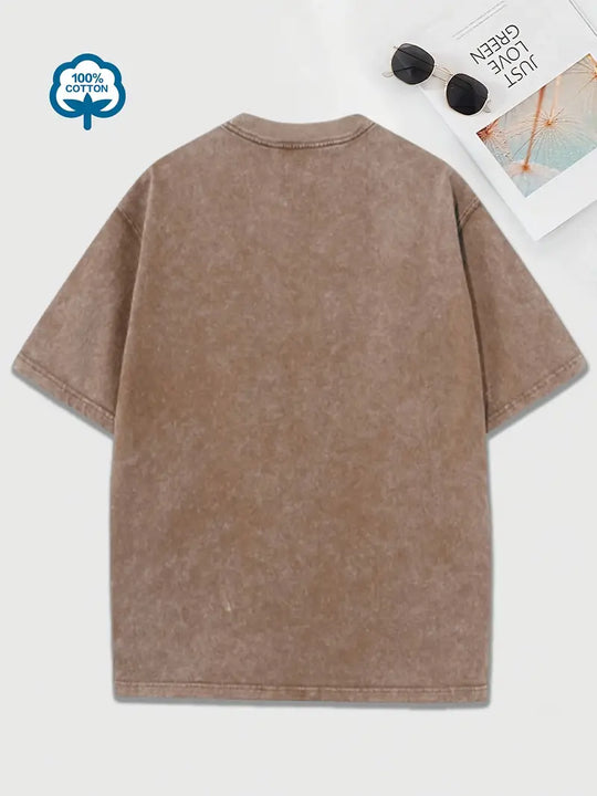 Heidi-Mode | Baumwoll-T-Shirt mit Rundhalsausschnitt